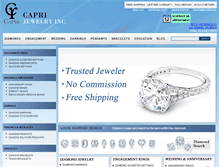 Tablet Screenshot of caprijewelryinc.com